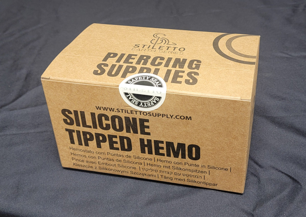 Hemo Box Assorted Earth 🌱 Silicone Tipped Hemos (Box of 35) – Stiletto Piercing ...